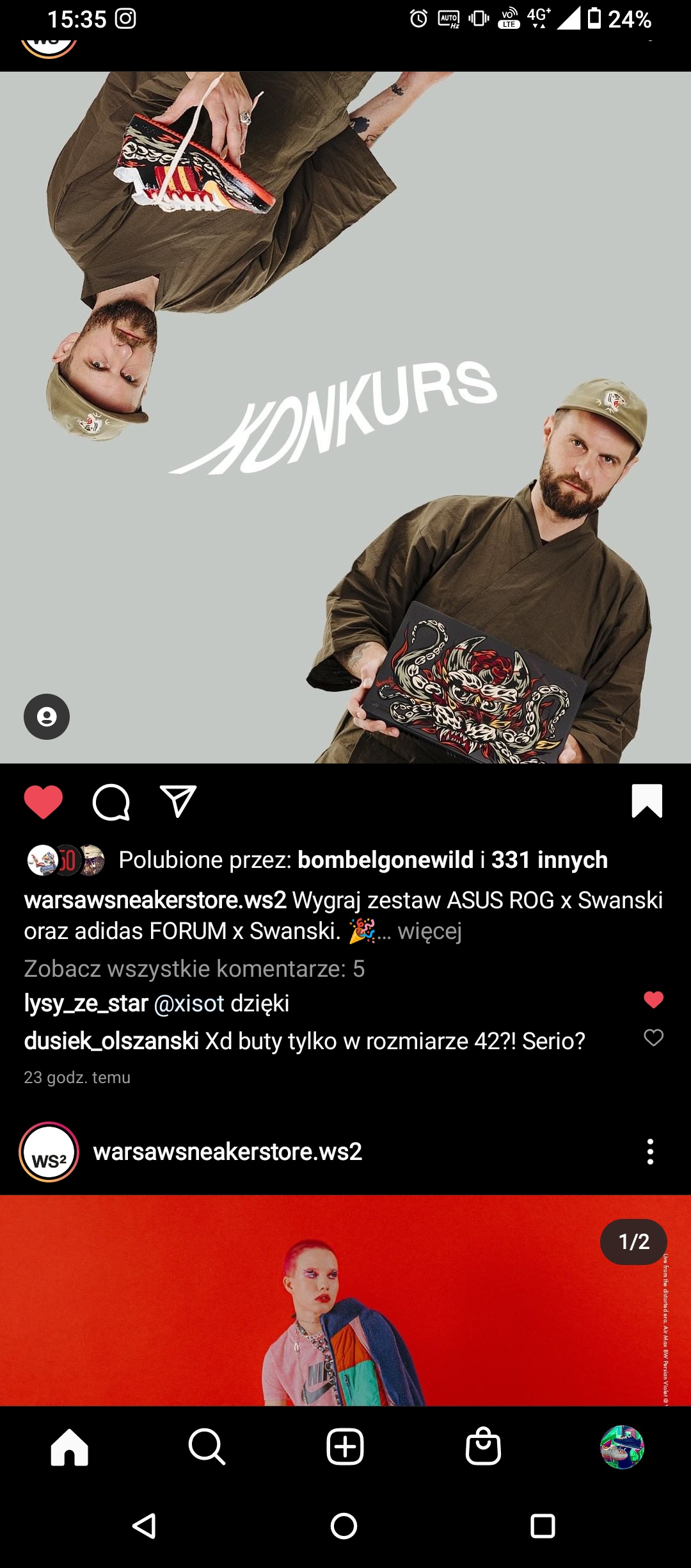 Publikacja konkursu ASUS ROG × Swanski × adidas Forum