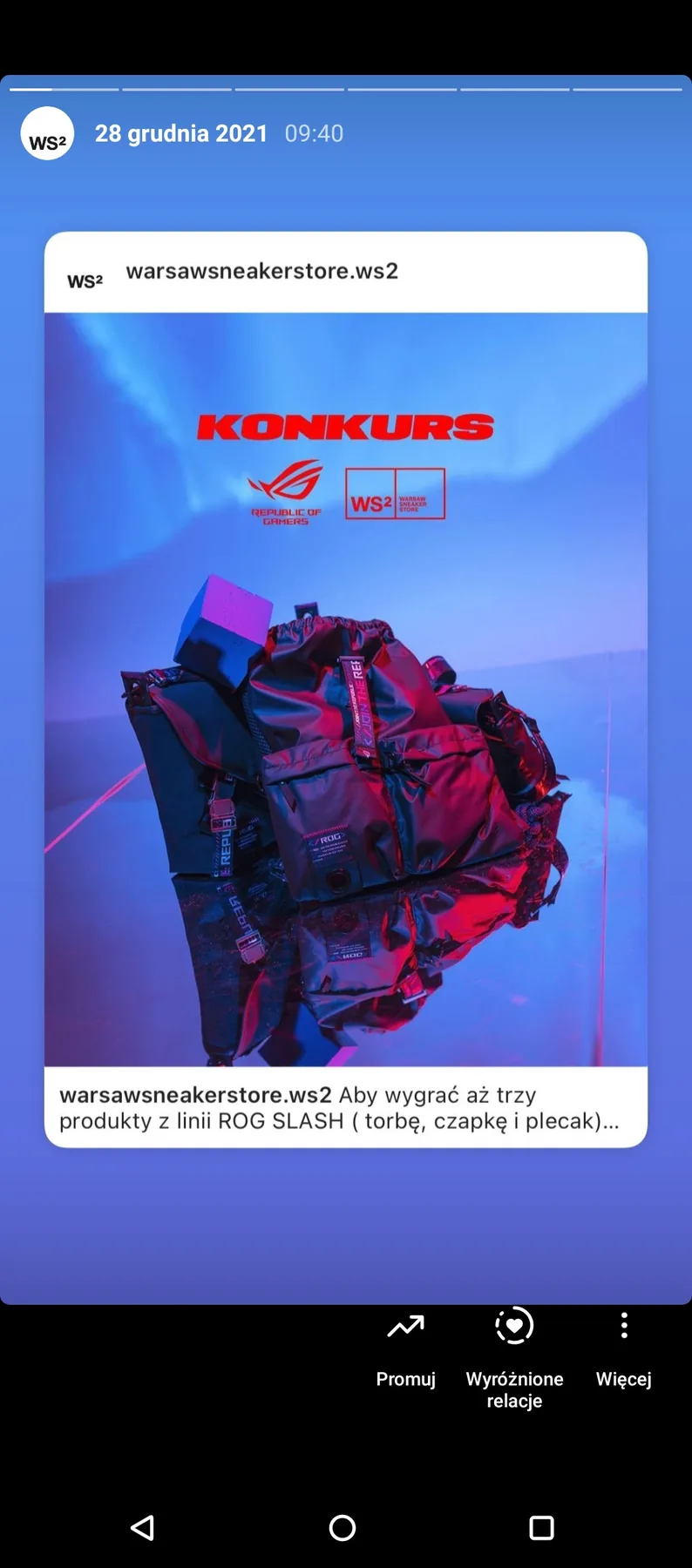 ASUS ROG × WS2 — seeding / publikacje odbiorców