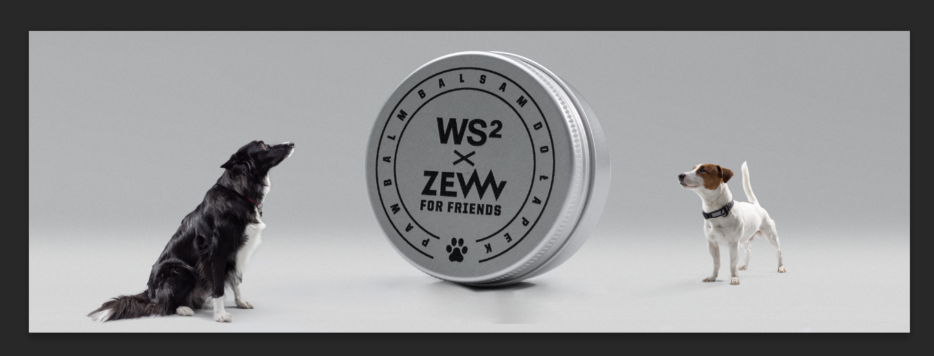 Detal opakowania balsamu ZEW × WS2